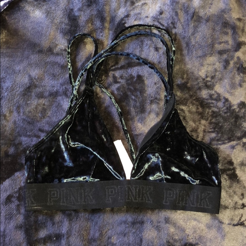 Pink Victoria Secret Velvet bralette